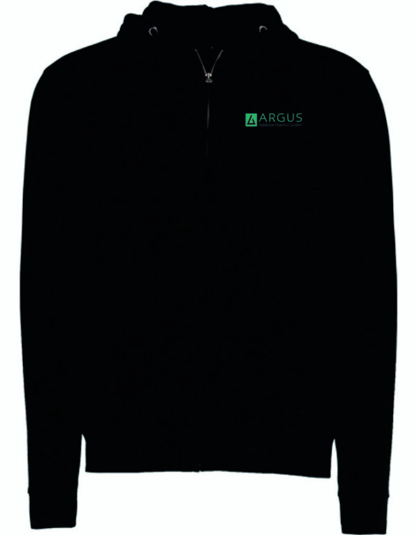 ARGUS Zipped Hoodie, inkl. Direkteinstickung auf Brust und Rücken #varinfo