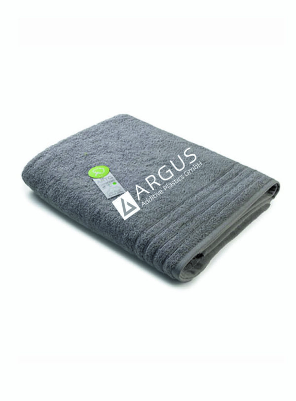 ARGUS Badetuch grau, inkl. Direkteinstickung